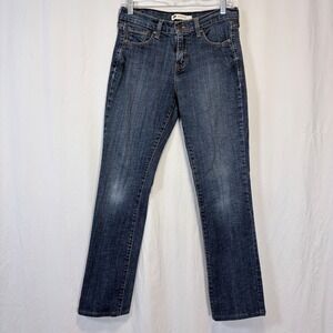 Levis Jeans 515 Boot Cut Dark Wash Denim 5-Pocket Blue Size 4M W27 L32